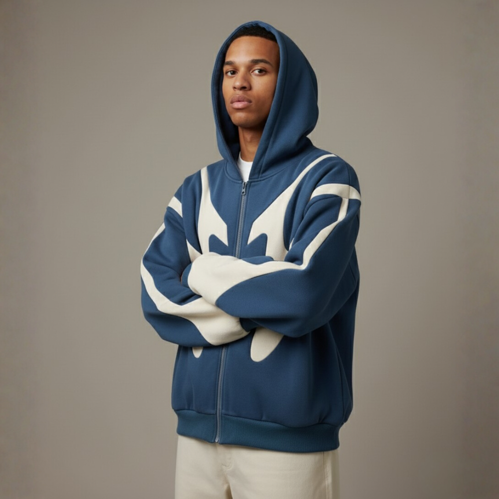 Men’s Streetwear Flame Hoodie